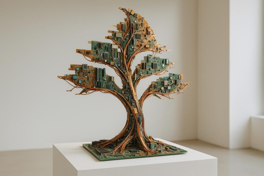 10 E-Waste Art Ideas Using Old Electronics