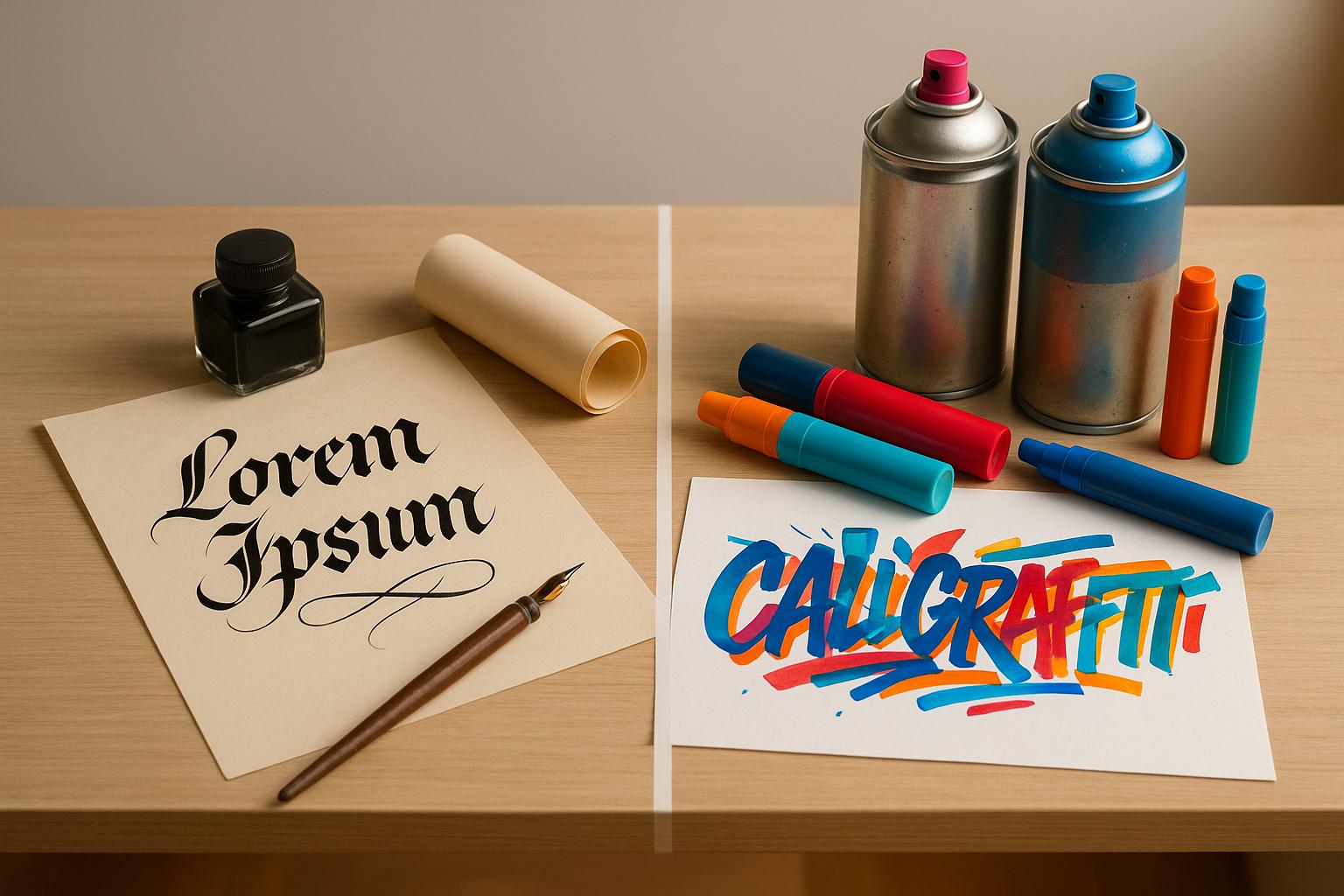 Calligraffiti vs. Traditional Calligraphy