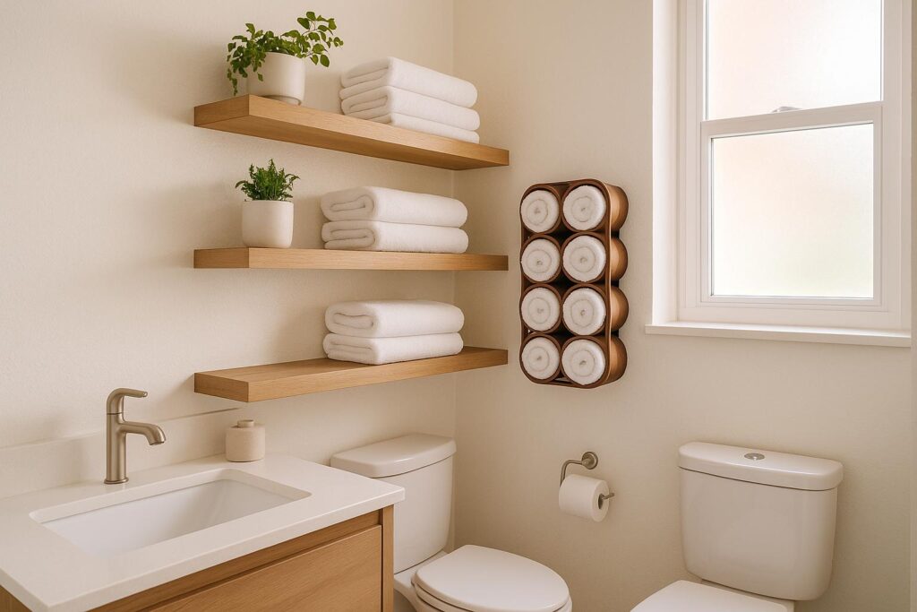 10 DIY Bathroom Storage Ideas for Small Spaces