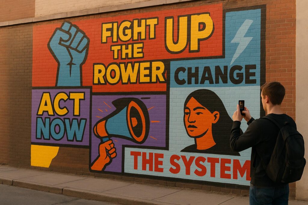 Social Media's Role in Political Graffiti Movements